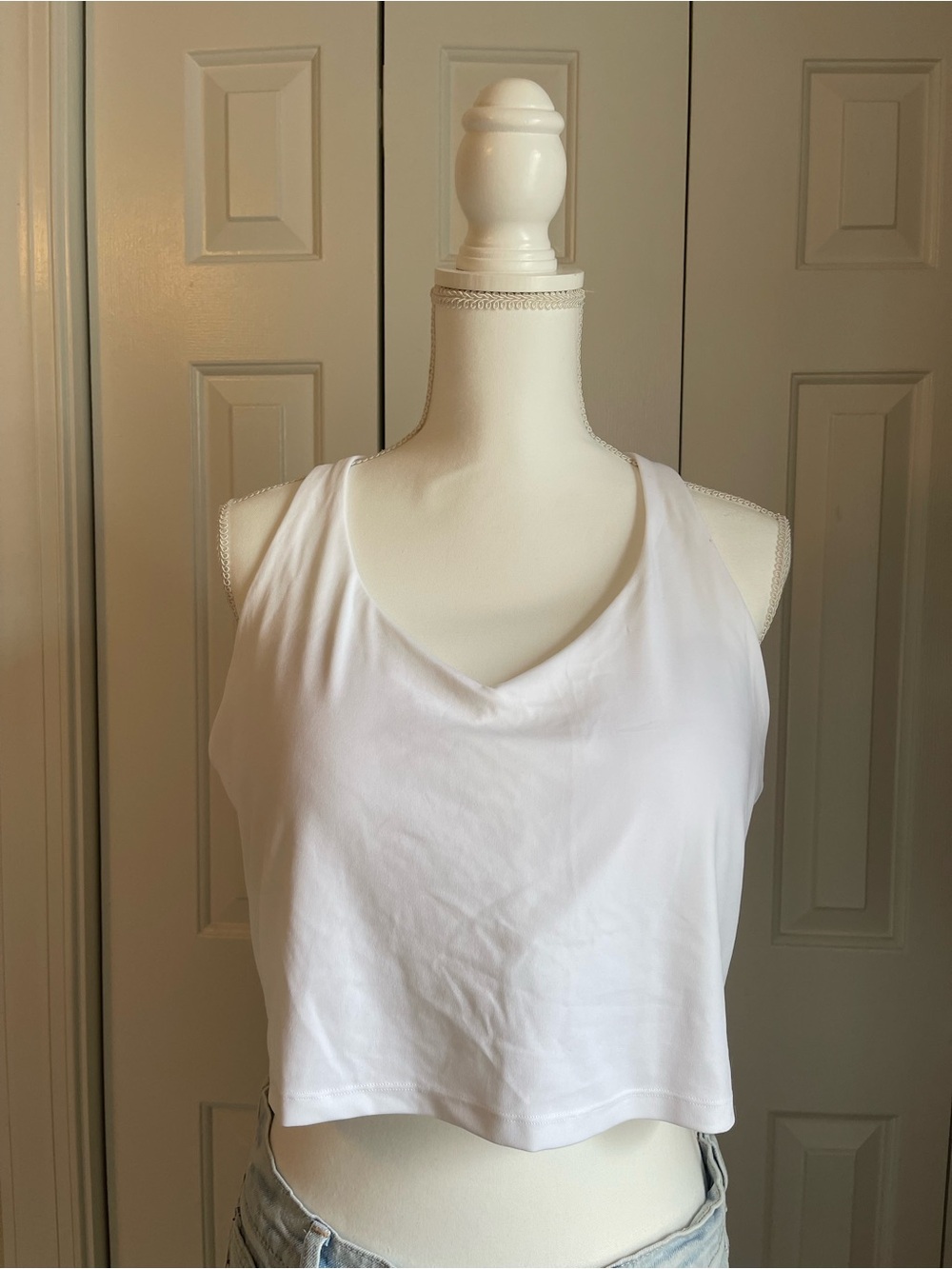 NWT aerie White Longline Bralette